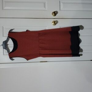 EUC Le Lis Chevron Midi Dress Sz XL